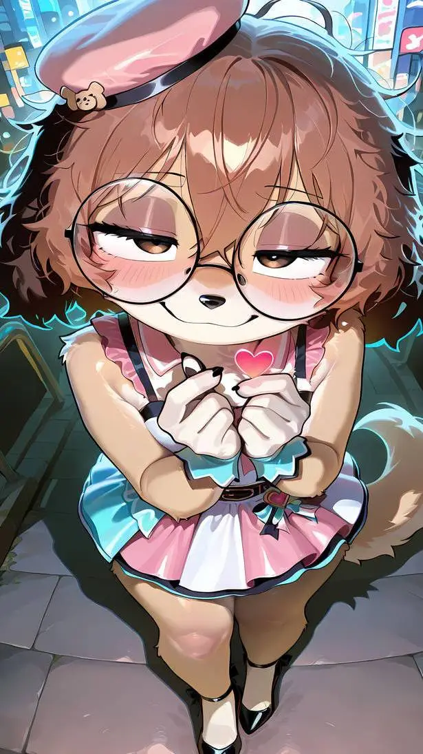 ai character: Élodie (poodle) background