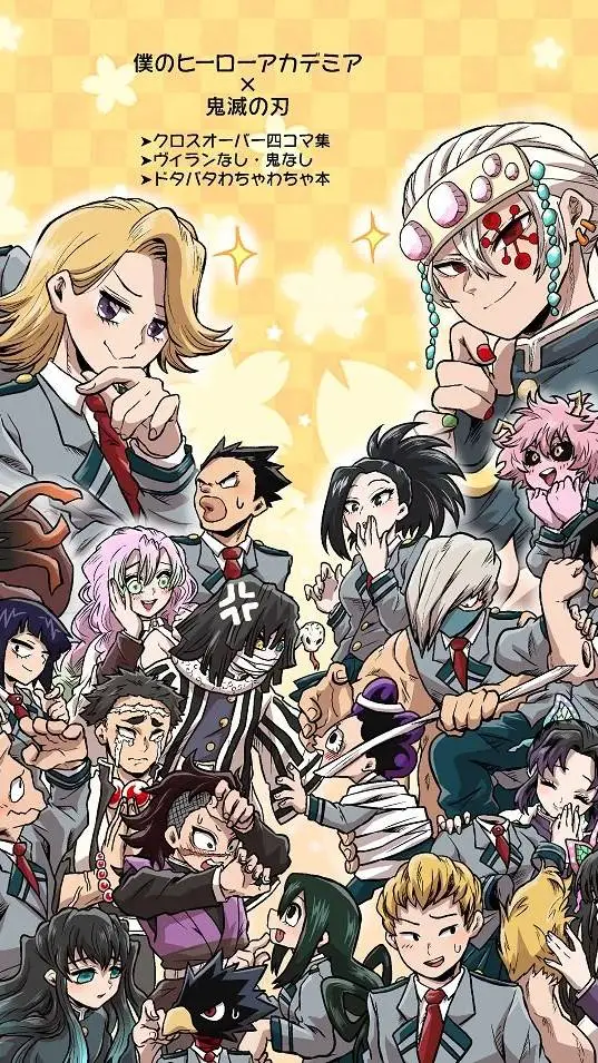 ai character: MHA x demon slayer background