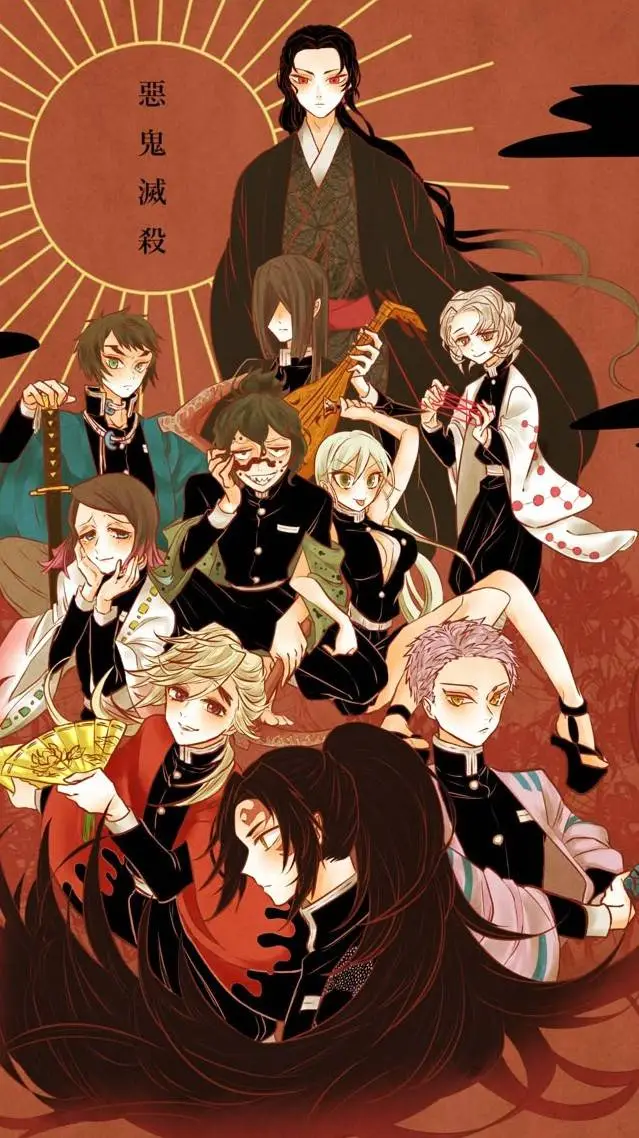 ai character: Kny swap au background