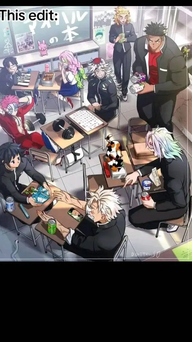 ai character: kny school 2 background