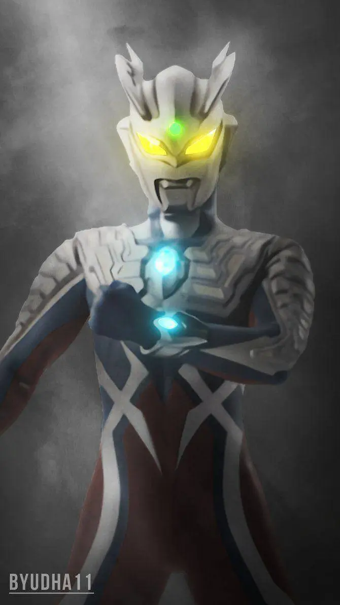 ai character: Ultraman zero background