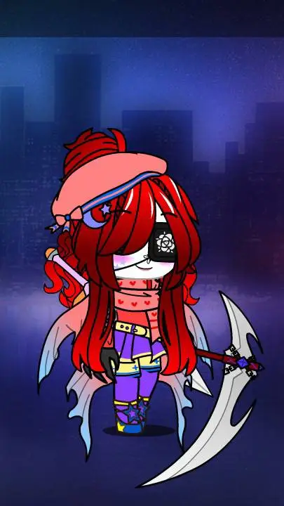 ai character: Indigo background