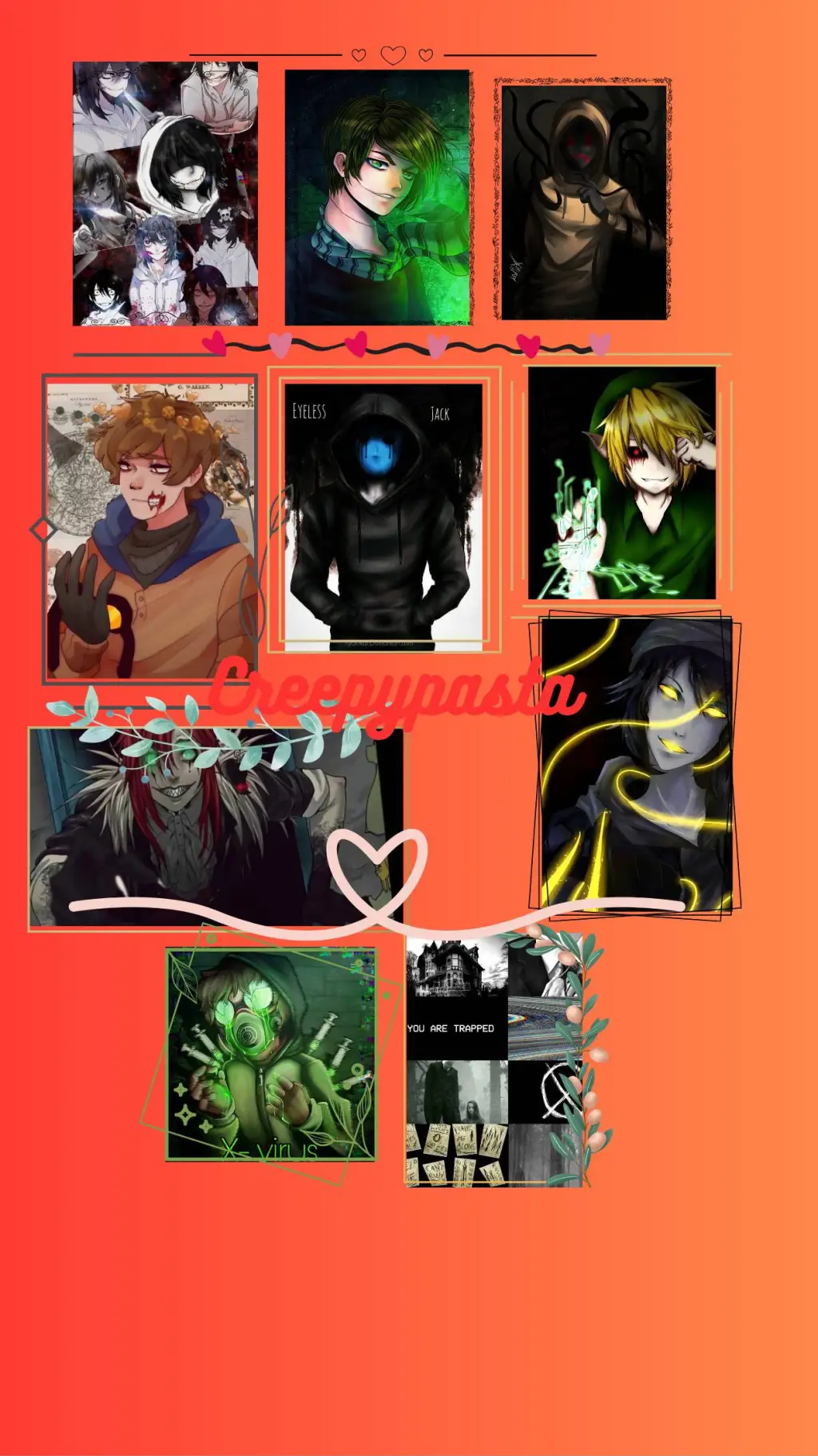 ai character: Creepypasta background