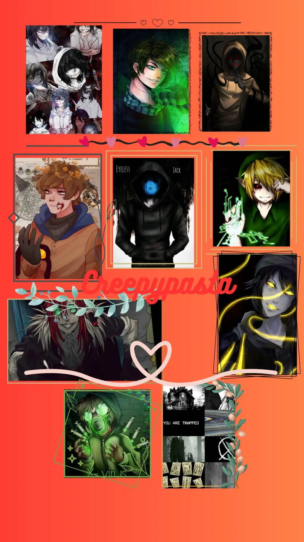 ai character: Creepypasta background