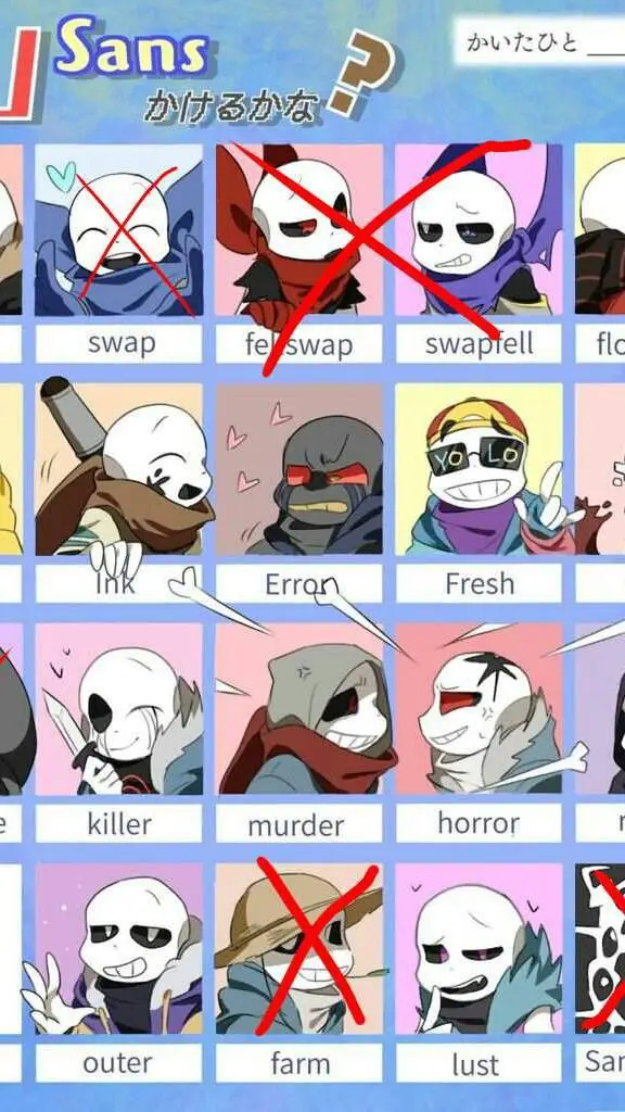 ai character: sans au background