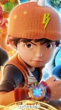 ai character: Boboiboy Galaxy background