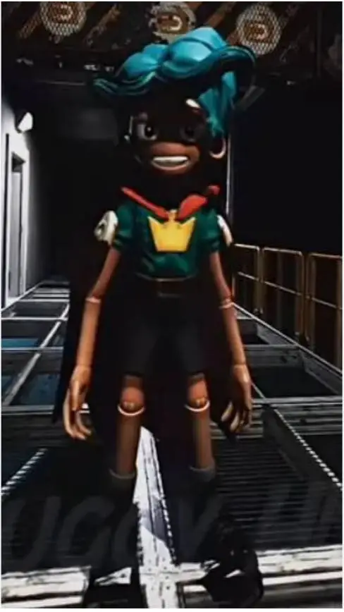 ai character: Rory redcape  background