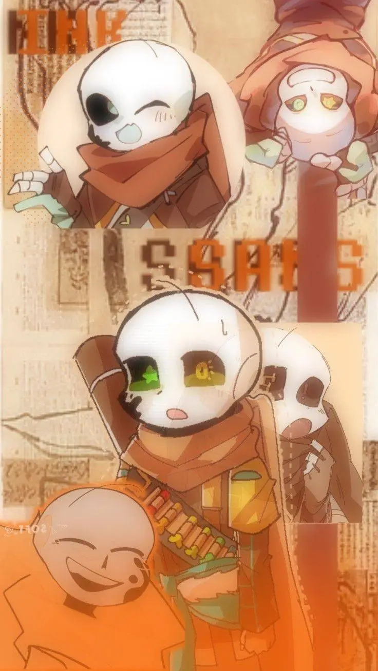ai character: All error and ink  background