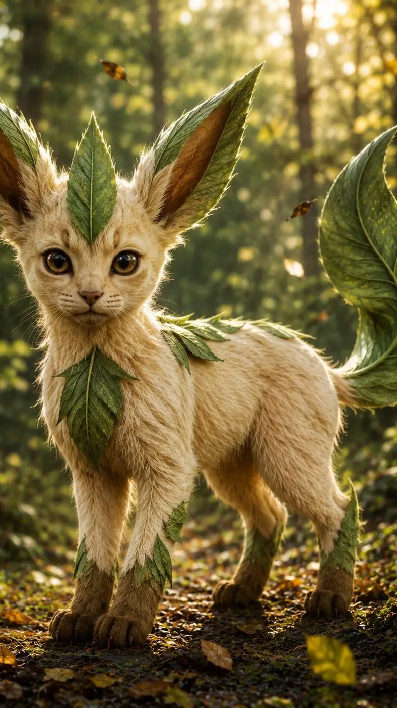 ai character: Leafeon  background