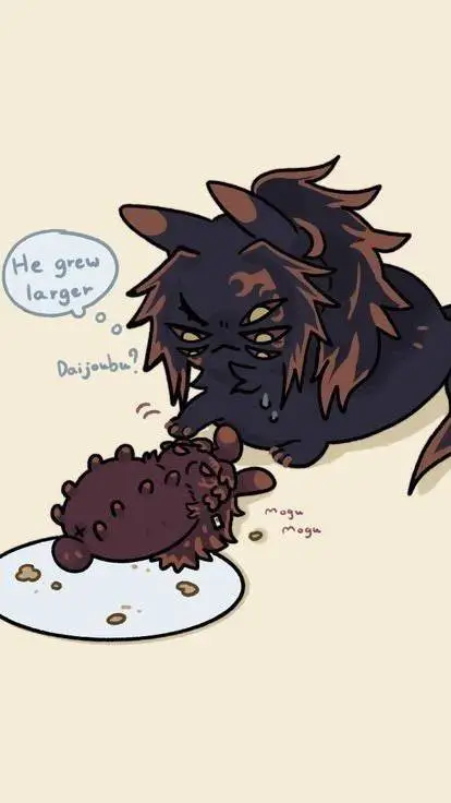 ai character: yori & Koku background