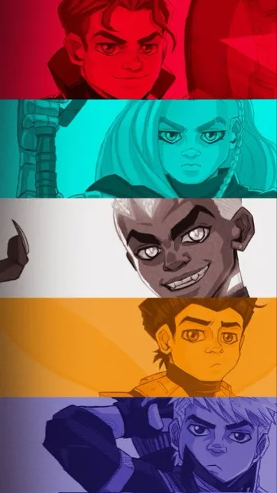ai character: Hero's of Tomorrow background