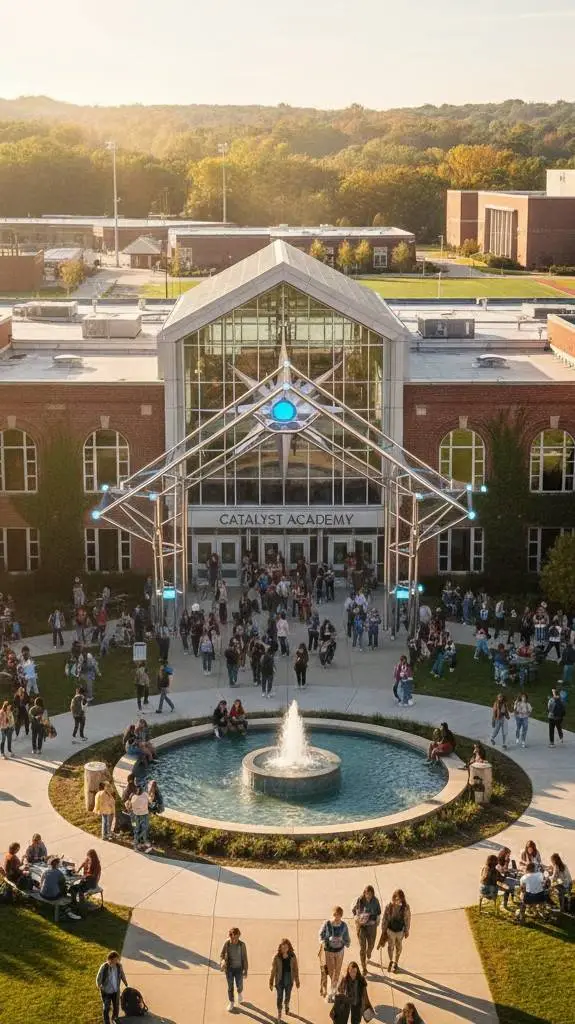 ai character: Catalyst Academy🥶 background