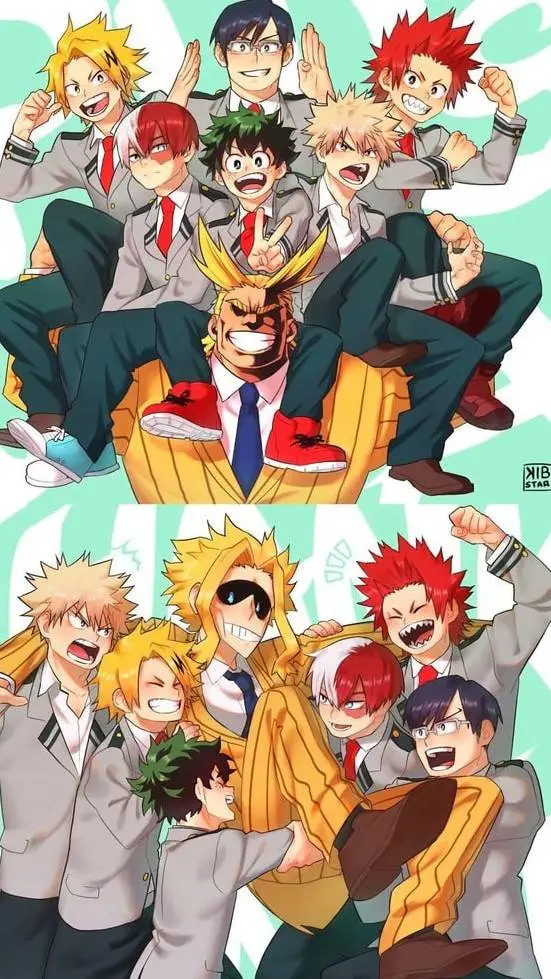 ai character: MHA~(father's day) background