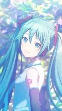 ai character: Miku meets Mha  background