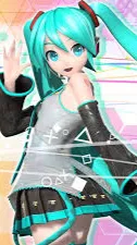 ai character: Hatsune miku expo background