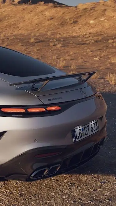ai character: Mercedes AMG GT background