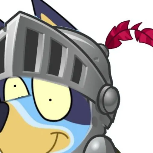 chat with ai character: Knight Zom-bluey