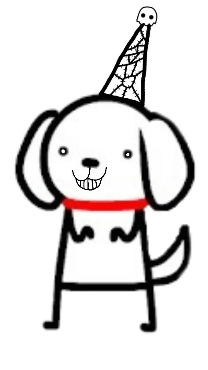 ai character: Deranged Doggo background
