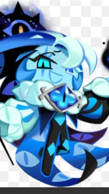 ai character: Shadow milk cookie background
