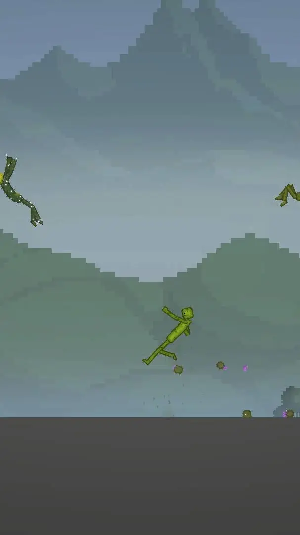 ai character: fling things and  background