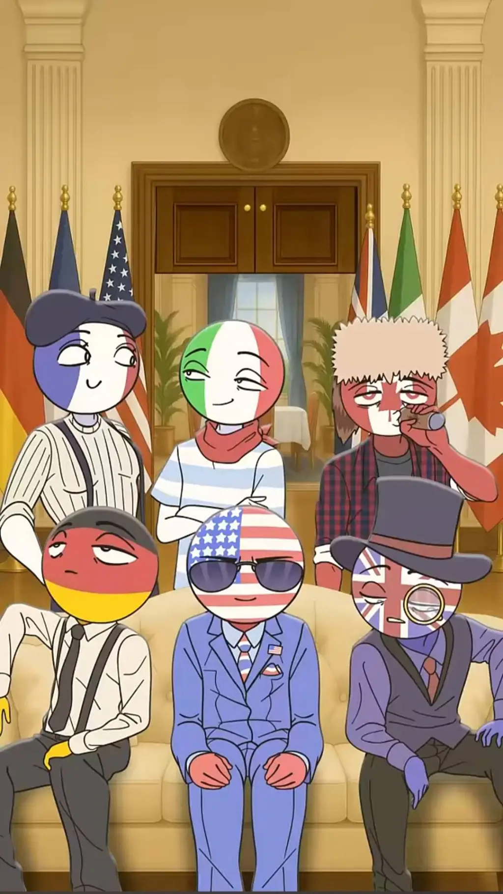 ai character: Country humans background