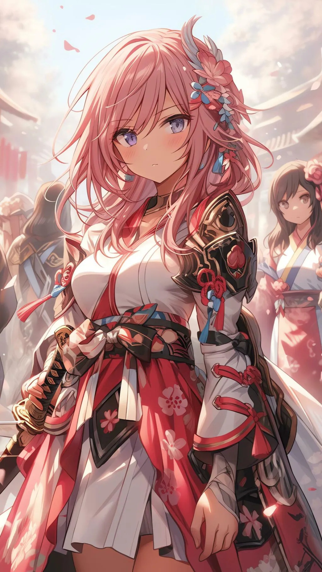 ai character: Scarlet background