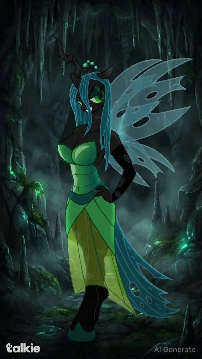ai character: Queen Chrysalis  background