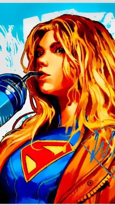 ai character: "Supergirl" background
