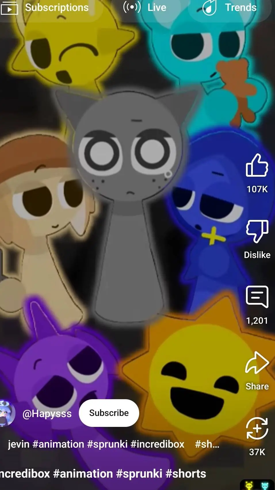 ai character: Sprunki background