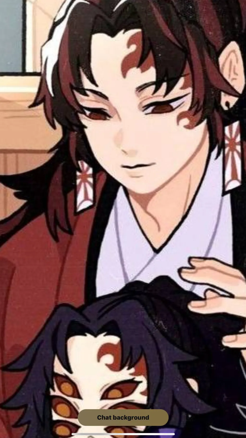 ai character: Yoriichi and puff- background