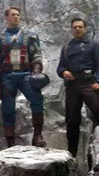 ai character: Bucky and Steve  background