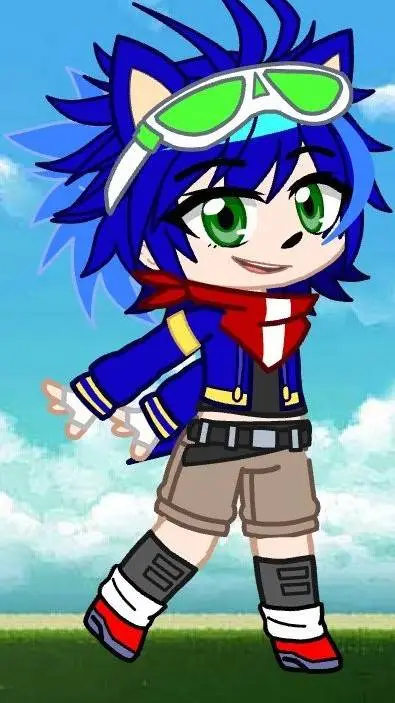 ai character: Modern Sonic background