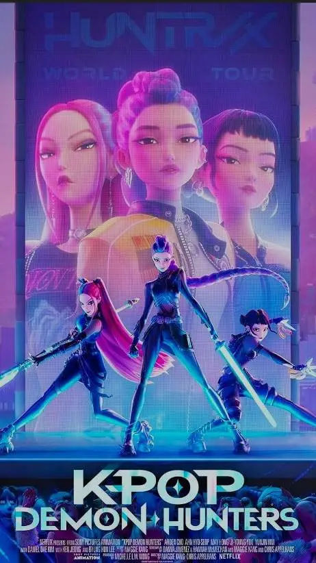 ai character: K-pop demon hunter background