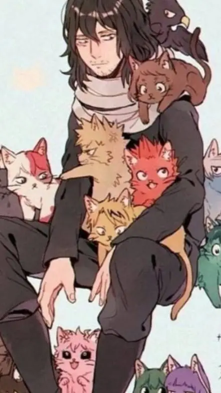 ai character: class 1a as cats background