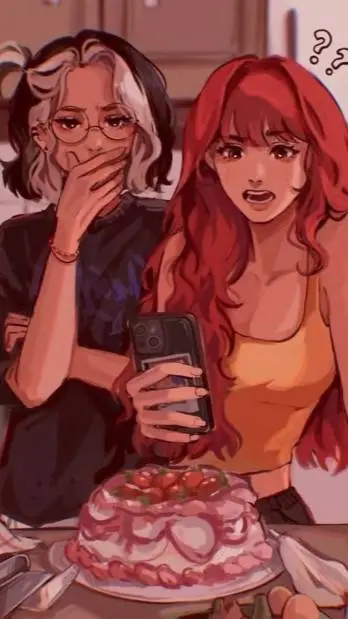 ai character: girl x girl background