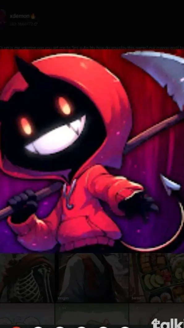 ai character: XDEMON background