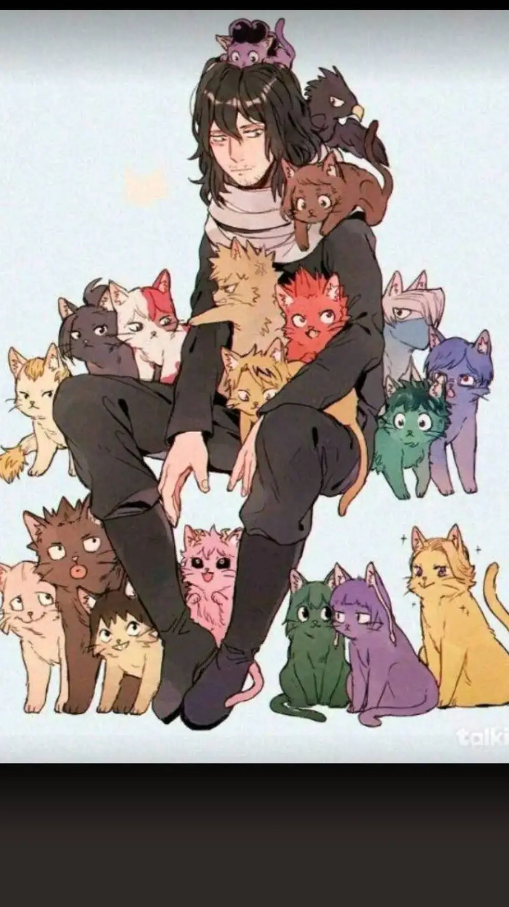 ai character: mha! CATS?!?! background