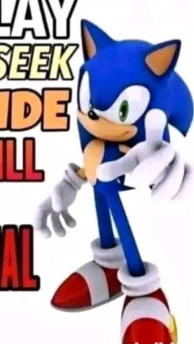 ai character: SONIC! background