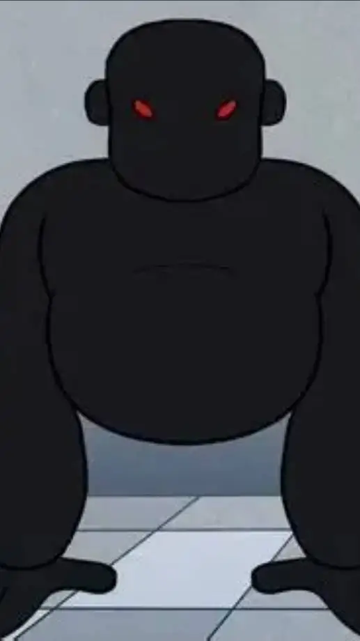 ai character: black goo goo background