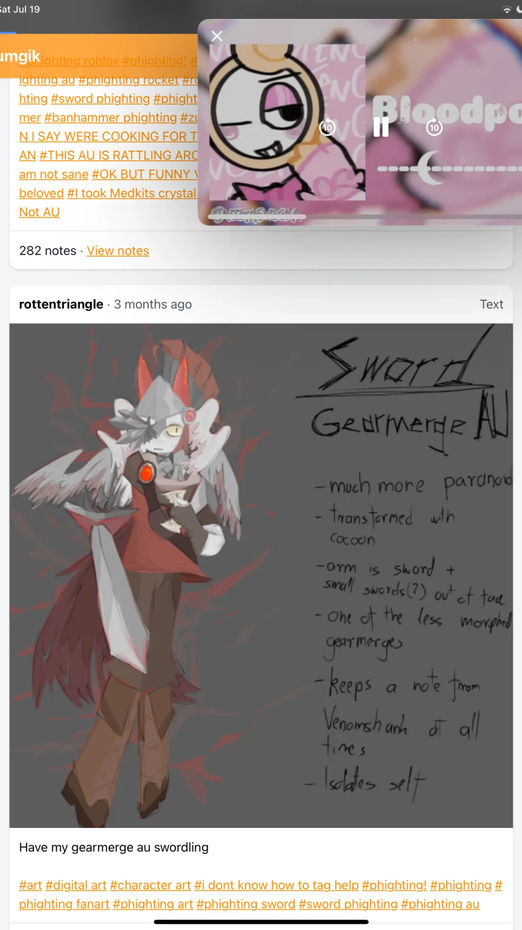 ai character: Gearmerged au background