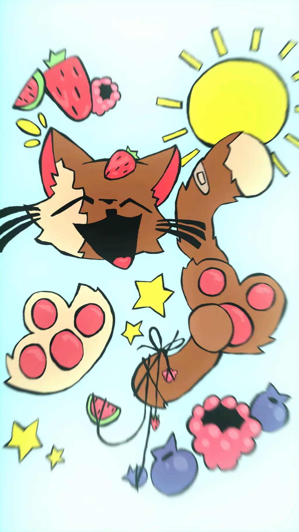 ai character: ★fruity cat★ background