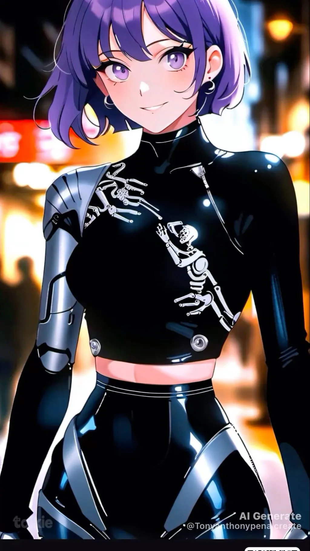 ai character: Pink background