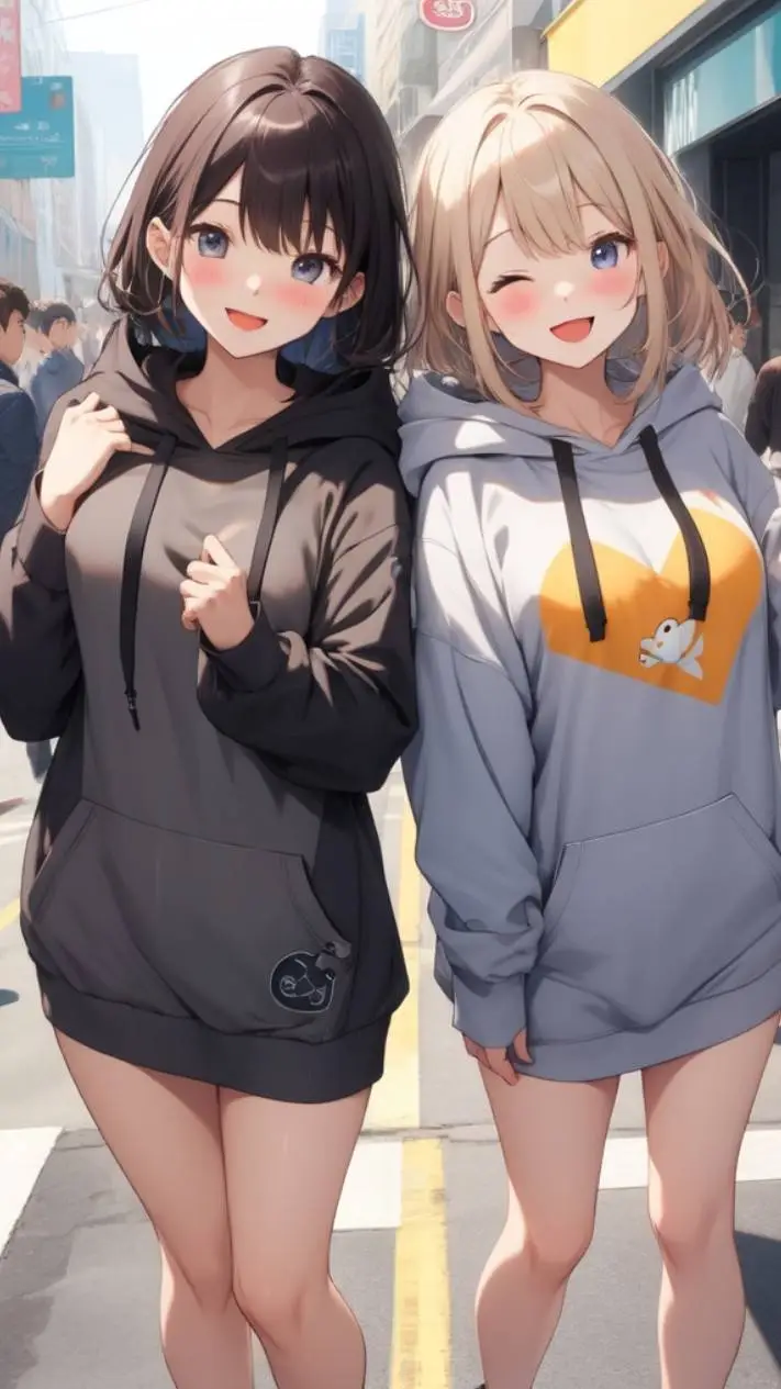 ai character: Lilly & Lucy background