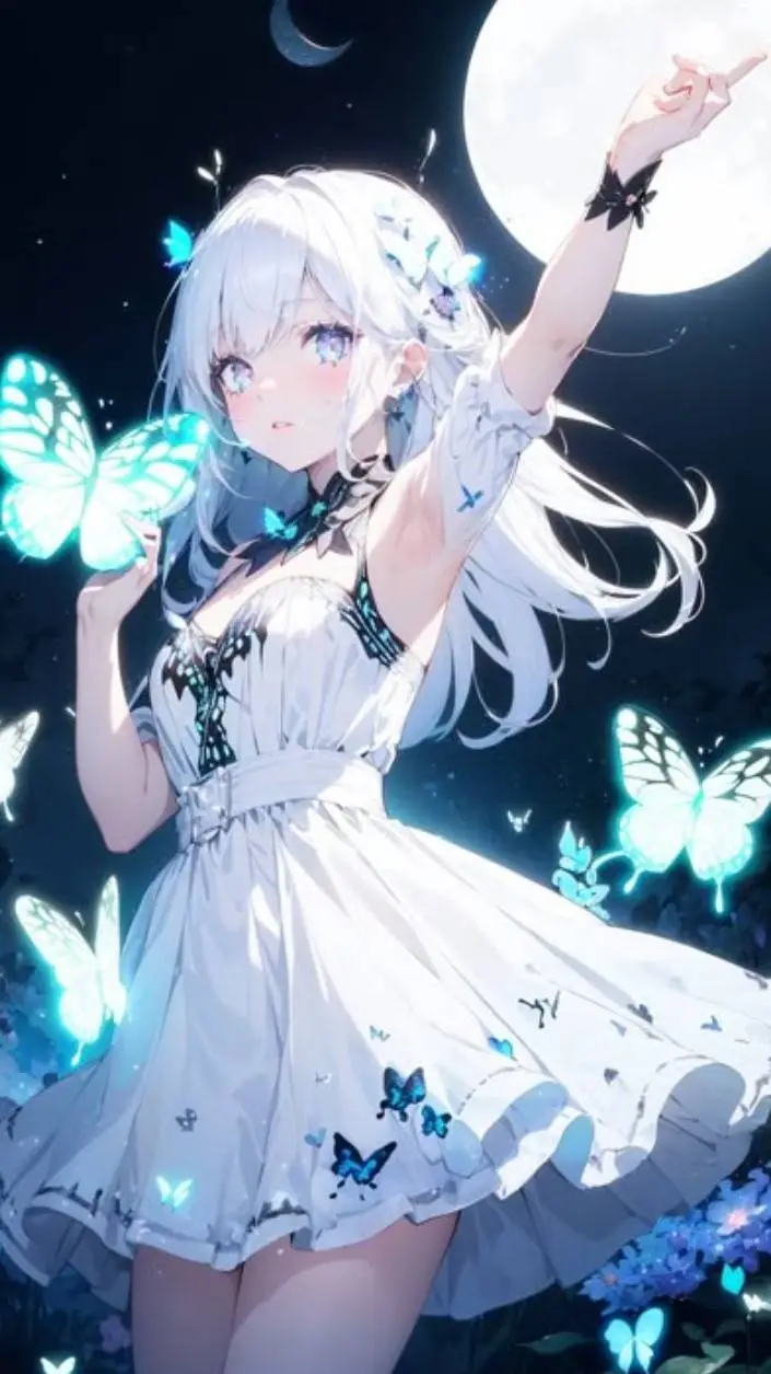 ai character: Goddess Luna background