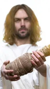 ai character: Jesus background