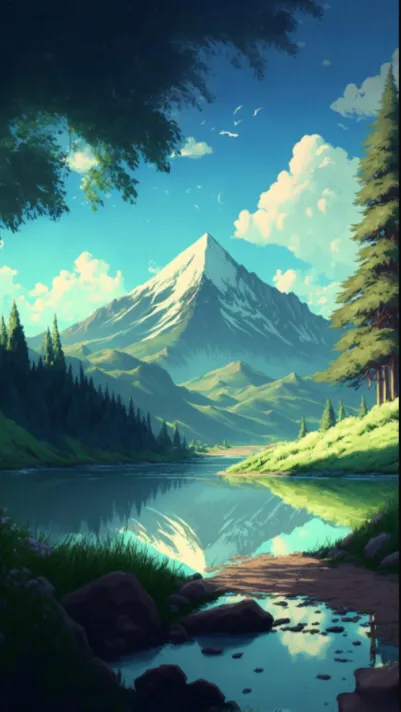 ai character: JJK￼ Camping Trip background