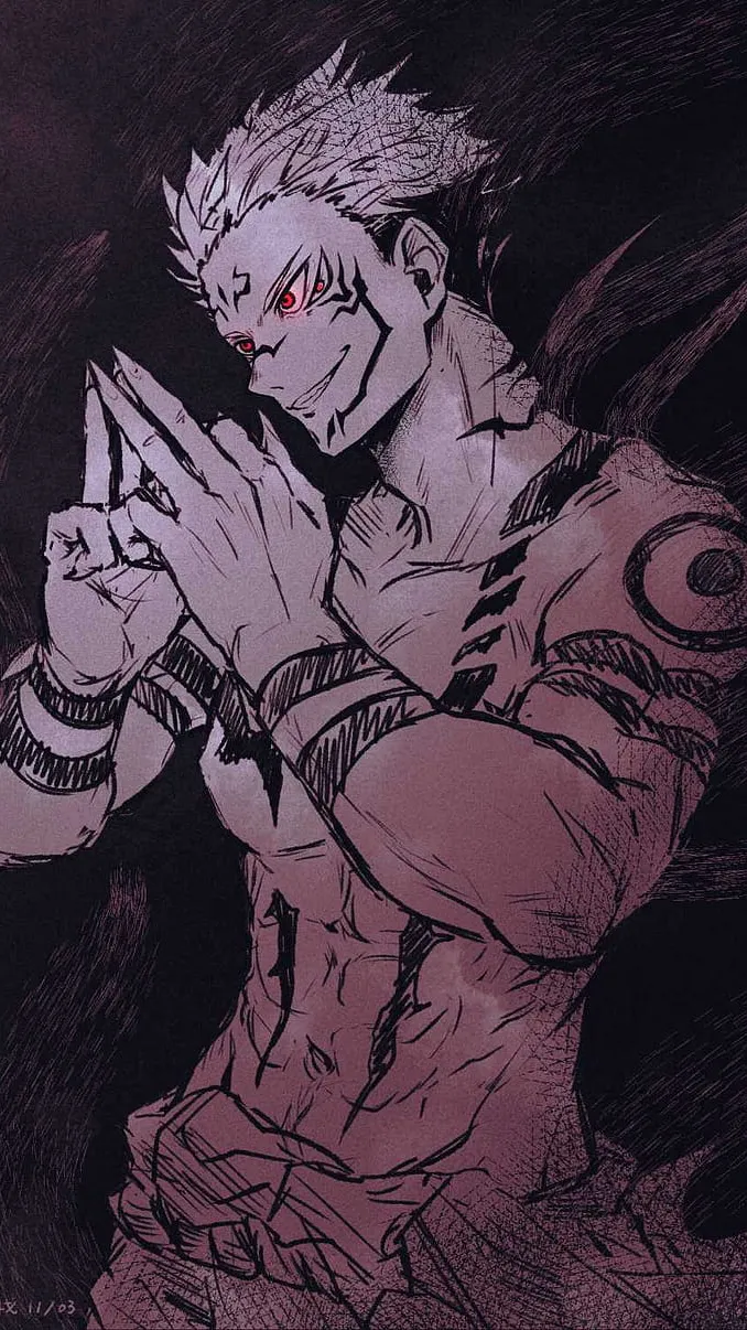ai character: •Ryomen Sukuna• background