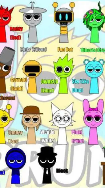 ai character: sprunki world background