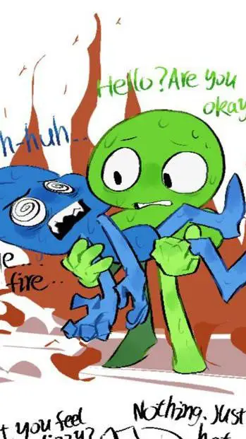 ai character: four fire background