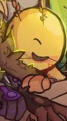 ai character: lightbulb background